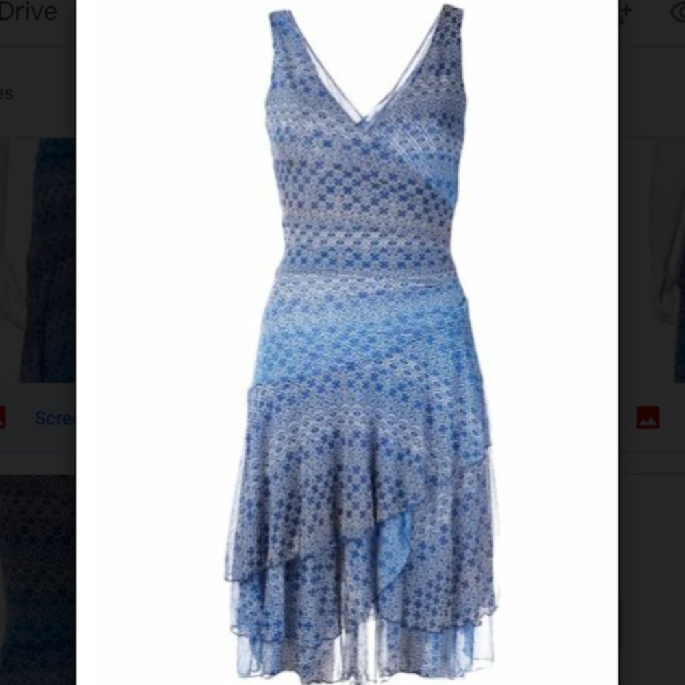 Diane von Furstenberg Faux Wrap Dress, Size S